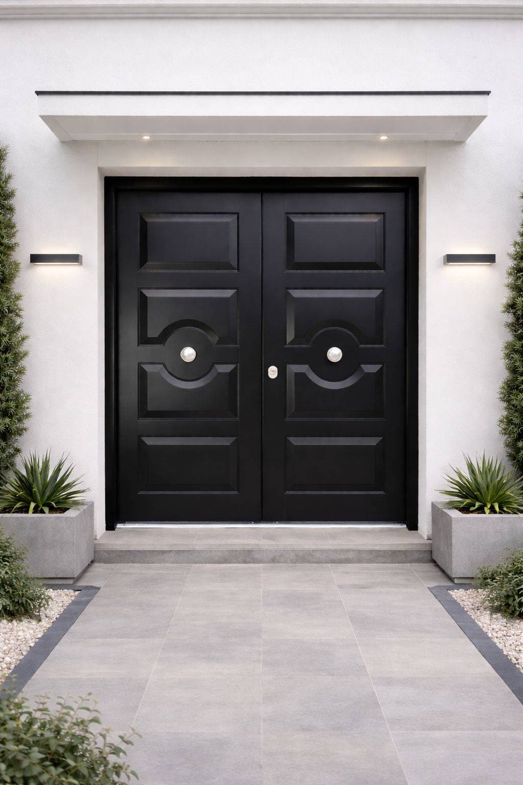 Luxury security door installation